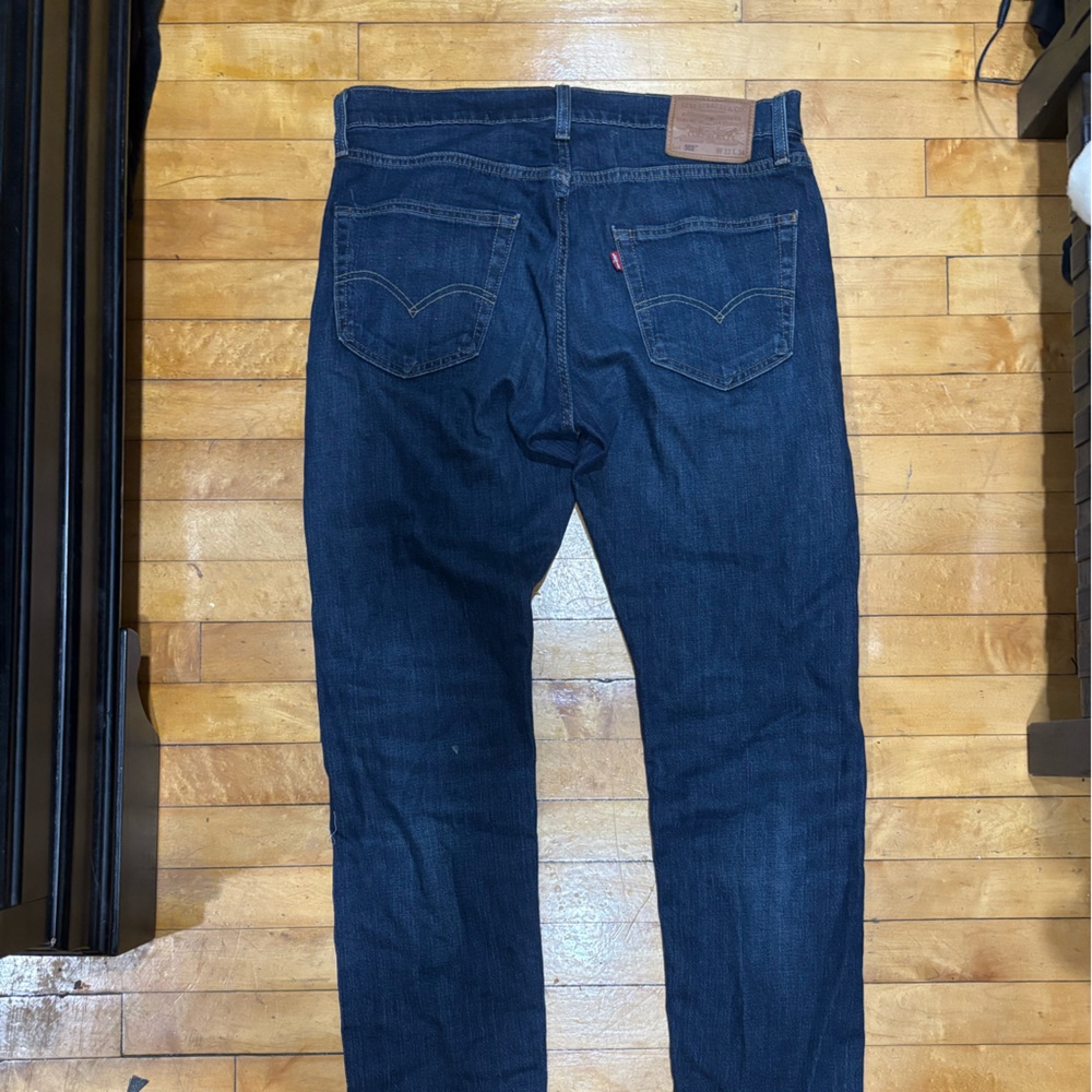 Levi's Dark Indigo Straight Jeans - Picture 3 of 4